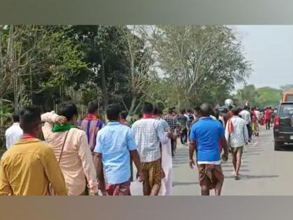 Assam: People protest in Kamrup demanding inclusion of RHAC in Sixth Schedule | Assam: People protest in Kamrup demanding inclusion of RHAC in Sixth Schedule