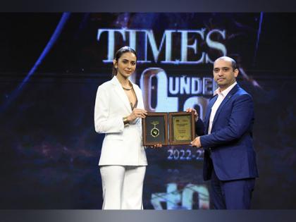Livlong 365's Founder &amp; CEO, Gaurav Dubey felicitated at Times 40 Under 40 | Livlong 365's Founder &amp; CEO, Gaurav Dubey felicitated at Times 40 Under 40