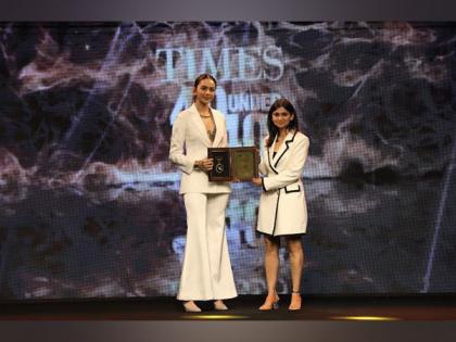 Enlite Co-Founder Garima Bharadwaj felicitated at Times 40 Under 40 | Enlite Co-Founder Garima Bharadwaj felicitated at Times 40 Under 40