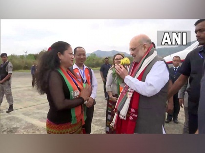 Amit Shah arrives in Mizoram's Aizawl, to lay foundation stone of various projects worth Rs 2,415 cr | Amit Shah arrives in Mizoram's Aizawl, to lay foundation stone of various projects worth Rs 2,415 cr