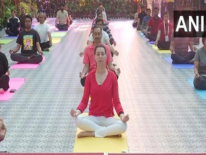 West Bengal: Delegates participate in Yoga session at G20 meet in Siliguri | West Bengal: Delegates participate in Yoga session at G20 meet in Siliguri