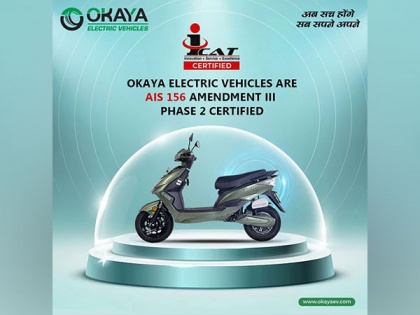 Okaya EV commits to complete safety and becomes one of the first brands to receive ICAT Certification under AIS 156 Amendment III Phase 2 | Okaya EV commits to complete safety and becomes one of the first brands to receive ICAT Certification under AIS 156 Amendment III Phase 2