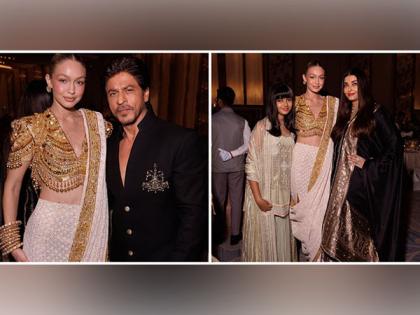 Gigi Hadid poses with SRK, Aishwarya Rai in new pics from NMACC Gala | Gigi Hadid poses with SRK, Aishwarya Rai in new pics from NMACC Gala