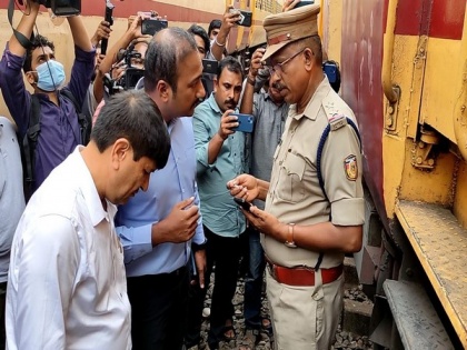 NIA inspect train coaches at Kannur after train fire incident | NIA inspect train coaches at Kannur after train fire incident