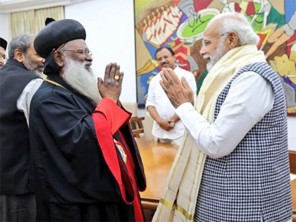 Kerala-based Malankara Orthodox Syrian Church head calls on PM Modi | Kerala-based Malankara Orthodox Syrian Church head calls on PM Modi