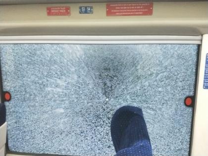 Visakhapatnam: Stones thrown at Vande Bharat Express again | Visakhapatnam: Stones thrown at Vande Bharat Express again