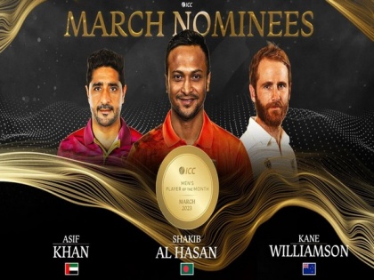 ICC Player of the Month: Kane Williamson, Shakib al Hasan, Asif Khan nominated for March 2023 | ICC Player of the Month: Kane Williamson, Shakib al Hasan, Asif Khan nominated for March 2023