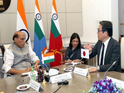 Japan's Vice Minister of Defence for International Affairs calls on Rajnath Singh | Japan's Vice Minister of Defence for International Affairs calls on Rajnath Singh