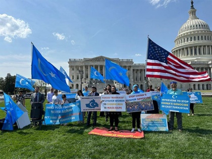 Uyghur supporters gather outside US Capitol building to commemorate 33rd anniversary of 1990 East Turkistan Uprising | Uyghur supporters gather outside US Capitol building to commemorate 33rd anniversary of 1990 East Turkistan Uprising