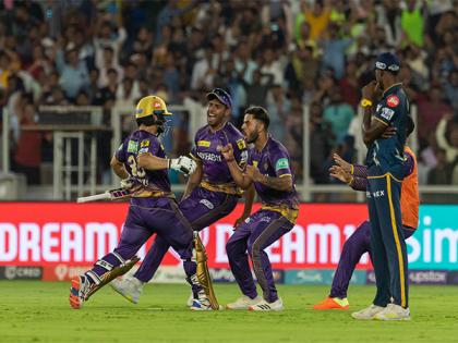 Rinku's five sixes in last over powers KKR to improvable win, Rashid's hat-trick goes in vain | Rinku's five sixes in last over powers KKR to improvable win, Rashid's hat-trick goes in vain