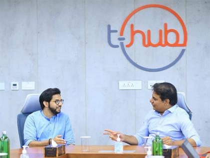 Hyderabad: Shiv Sena leader Aaditya Thackeray meets Telangana Minister KTR | Hyderabad: Shiv Sena leader Aaditya Thackeray meets Telangana Minister KTR Hyderabad: Shiv Sena leader Aaditya Thackeray meets Telangana Minister KTR | Hyderabad: Shiv Sena leader Aaditya Thackeray meets Telangana Minister KTR