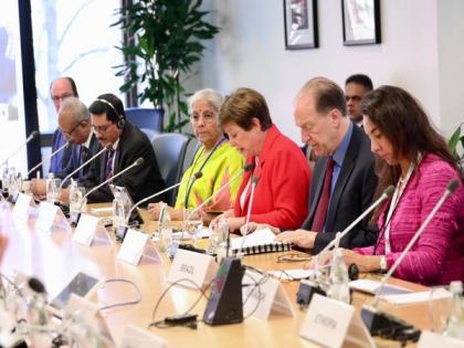Need to address growing debt distress across the globe: FM Sitharaman in US | Need to address growing debt distress across the globe: FM Sitharaman in US Need to address growing debt distress across the globe: FM Sitharaman in US | Need to address growing debt distress across the globe: FM Sitharaman in US
