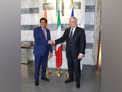 Commerce minister Piyush Goyal meets Italy's Deputy Prime Minister Antonio Tajani | Commerce minister Piyush Goyal meets Italy's Deputy Prime Minister Antonio Tajani