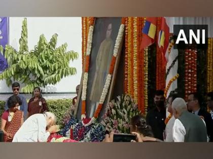 President Murmu, PM Modi, and other leaders pay floral tribute to Dr BR Ambedkar on his birth anniversary | President Murmu, PM Modi, and other leaders pay floral tribute to Dr BR Ambedkar on his birth anniversary