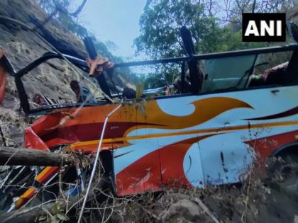 Maharashtra: 12 dead, over 25 injured after bus falls into ditch in Raigad | Maharashtra: 12 dead, over 25 injured after bus falls into ditch in Raigad