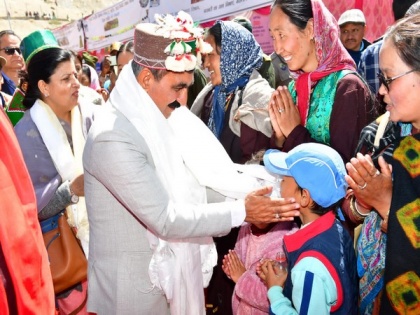 CM Sukhu participates in 76th Himachal Day in Kaza, announces 3 pc DA for employees, pensioners | CM Sukhu participates in 76th Himachal Day in Kaza, announces 3 pc DA for employees, pensioners