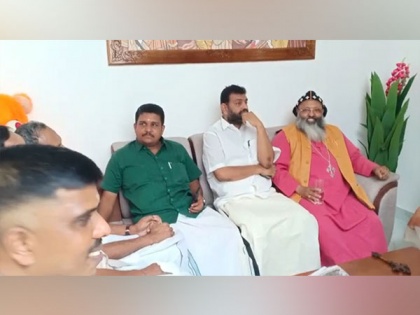 Kerala: Orthodox Diocese Bishop visits BJP leader's residence on Vishu day | Kerala: Orthodox Diocese Bishop visits BJP leader's residence on Vishu day