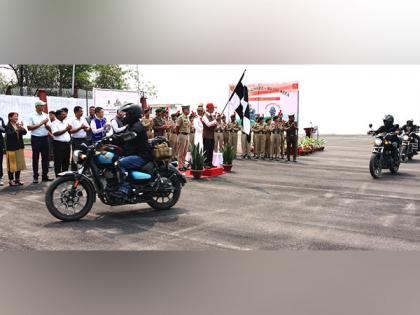 Arunachal Pradesh Governor flags off Rhino Motorcycle Rally | Arunachal Pradesh Governor flags off Rhino Motorcycle Rally