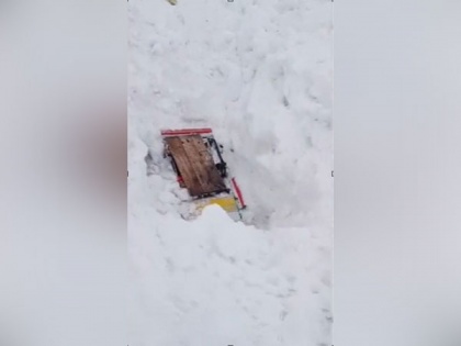 Five cars buried in snow after Avalanche occurs near Zojila Pass in Ladakh, no casualties | Five cars buried in snow after Avalanche occurs near Zojila Pass in Ladakh, no casualties