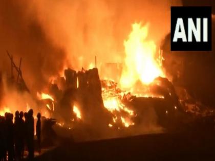 Mumbai: Massive fire breaks out in Mankhurd area, dousing operation underway | Mumbai: Massive fire breaks out in Mankhurd area, dousing operation underway