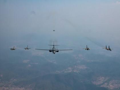US Air Force's Rockwell B1 Lancer participates in Exercise Cope India 2023 | US Air Force's Rockwell B1 Lancer participates in Exercise Cope India 2023 US Air Force's Rockwell B1 Lancer participates in Exercise Cope India 2023 | US Air Force's Rockwell B1 Lancer participates in Exercise Cope India 2023