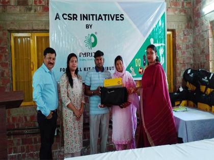Parijat sponsored rural youth football team under CSR Initiative | Parijat sponsored rural youth football team under CSR Initiative Parijat sponsored rural youth football team under CSR Initiative | Parijat sponsored rural youth football team under CSR Initiative
