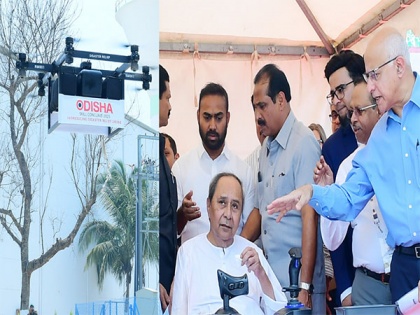 Odisha: CM Naveen Patnaik launches heavy lift logistics drone | Odisha: CM Naveen Patnaik launches heavy lift logistics drone