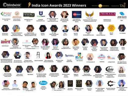 Winners of India Icon Awards 2023 announced by Blindwink | Winners of India Icon Awards 2023 announced by Blindwink