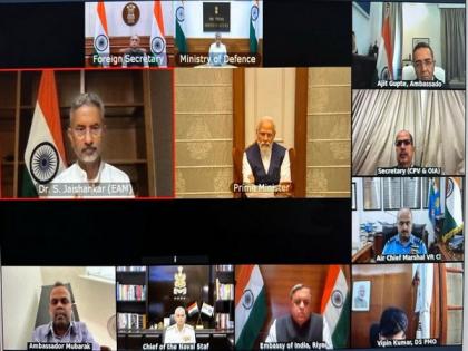 PM Modi chairs high-level meeting to review security of Indians in Sudan; Jaishankar, Kwatra attend | PM Modi chairs high-level meeting to review security of Indians in Sudan; Jaishankar, Kwatra attend