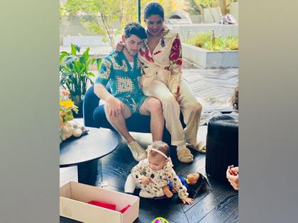 Priyanka Chopra, Nick Jonas reunite with daughter Malti Marie, check adorable pics | Priyanka Chopra, Nick Jonas reunite with daughter Malti Marie, check adorable pics