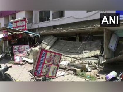 MP: Three injured after portion of building collapses in Indore | MP: Three injured after portion of building collapses in Indore