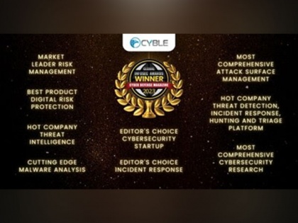 Cyble triumphs yet again with 9 category wins at the Global InfoSec Awards 2023, including Editor's Choice for Cybersecurity Startup | Cyble triumphs yet again with 9 category wins at the Global InfoSec Awards 2023, including Editor's Choice for Cybersecurity Startup