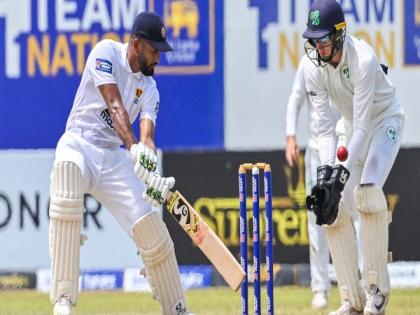 Skipper Dimuth Karunaratne equals SL record, scores second ton in series against Ireland during 2nd Test | Skipper Dimuth Karunaratne equals SL record, scores second ton in series against Ireland during 2nd Test