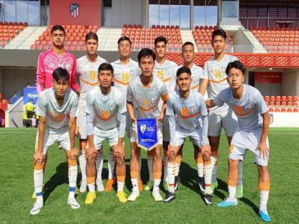 India U-17 men's team beat Atletico Madrileno U-16s 2-1 | India U-17 men's team beat Atletico Madrileno U-16s 2-1