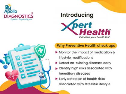 Apollo Diagnostics launches Xpert Health - A varied range of Wellness Health Packages | Apollo Diagnostics launches Xpert Health - A varied range of Wellness Health Packages