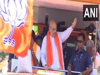 Karnataka Assembly polls: Amit Shah holds roadshow in Tumkuru | Karnataka Assembly polls: Amit Shah holds roadshow in Tumkuru