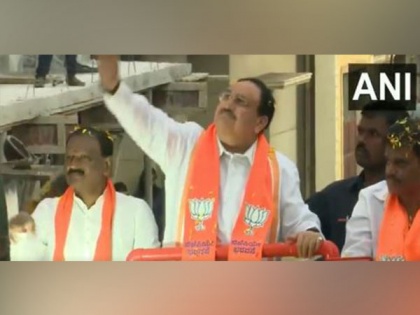 Karnataka Assembly polls: JP Nadda holds roadshow in Bengaluru | Karnataka Assembly polls: JP Nadda holds roadshow in Bengaluru