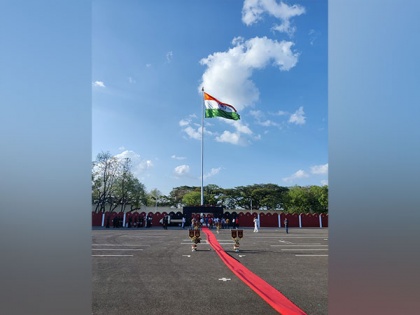Flag Foundation of India president Naveen Jindal unfurls 108 ft tall Tricolor in Pune | Flag Foundation of India president Naveen Jindal unfurls 108 ft tall Tricolor in Pune