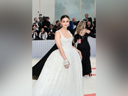 Alia Bhatt exudes princess vibes in white gown on Met Gala red carpet debut | Alia Bhatt exudes princess vibes in white gown on Met Gala red carpet debut