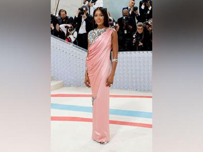 Naomi Campbell makes her Met Gala appearance in saree gown look | Naomi Campbell makes her Met Gala appearance in saree gown look