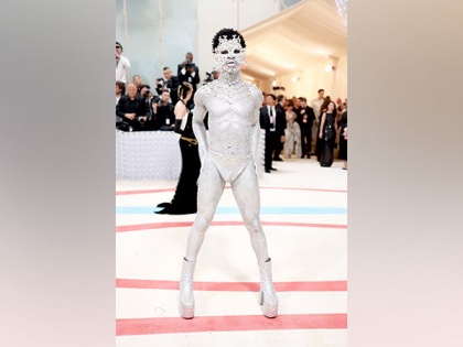 Lil Nas X goes nearly naked at Met Gala 2023 | Lil Nas X goes nearly naked at Met Gala 2023