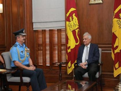 IAF Chief VR Chaudhari calls on Sri Lanka President Ranil Wickremesinghe | IAF Chief VR Chaudhari calls on Sri Lanka President Ranil Wickremesinghe
