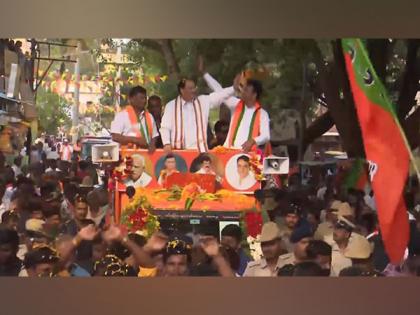 BJP chief JP Nadda holds roadshow in poll-bound Karnataka's Ramanagara | BJP chief JP Nadda holds roadshow in poll-bound Karnataka's Ramanagara BJP chief JP Nadda holds roadshow in poll-bound Karnataka's Ramanagara | BJP chief JP Nadda holds roadshow in poll-bound Karnataka's Ramanagara