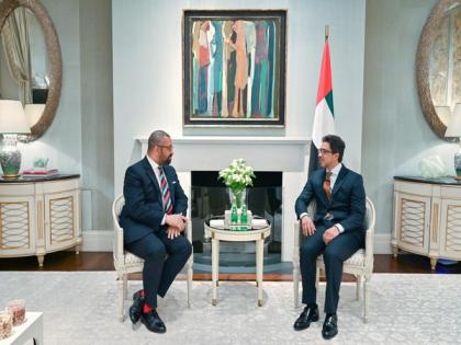 UAE Vice President Mansour bin Zayed meets British Foreign Secretary James Cleverly | UAE Vice President Mansour bin Zayed meets British Foreign Secretary James Cleverly
