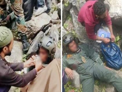Indian Army expresses gratitude to villagers for helping chopper crew after hard landing in J-K's Kishtwar | Indian Army expresses gratitude to villagers for helping chopper crew after hard landing in J-K's Kishtwar