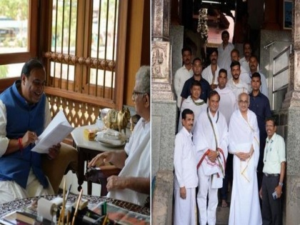 Assam CM offers prayers at Manjunatha Swamy Temple as he campaigns for Karnataka polls | Assam CM offers prayers at Manjunatha Swamy Temple as he campaigns for Karnataka polls