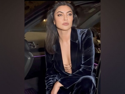 Sushmita Sen shells out boss lady vibes in velvet pantsuit | Sushmita Sen shells out boss lady vibes in velvet pantsuit