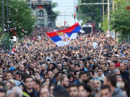 Serbians rally against violence, demand ban on violent TV content after two mass shootings | Serbians rally against violence, demand ban on violent TV content after two mass shootings