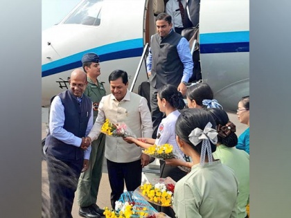 Sarbananda Sonowal receives first Indian cargo ship at Myanmar's Sittwe Port | Sarbananda Sonowal receives first Indian cargo ship at Myanmar's Sittwe Port