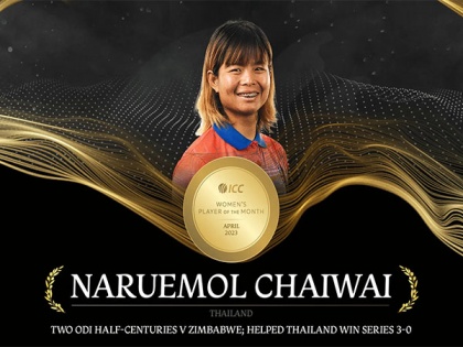 Thailand's Naruemol Chaiwai is ICC Women's Player of the Month | Thailand's Naruemol Chaiwai is ICC Women's Player of the Month
